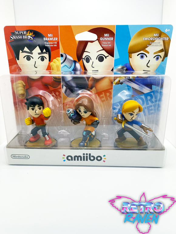 Mii 3 Pack (Super Smash Bros Series)  - amiibo