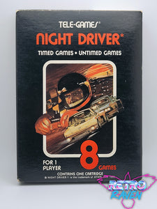 Night Driver (CIB) - Atari 2600