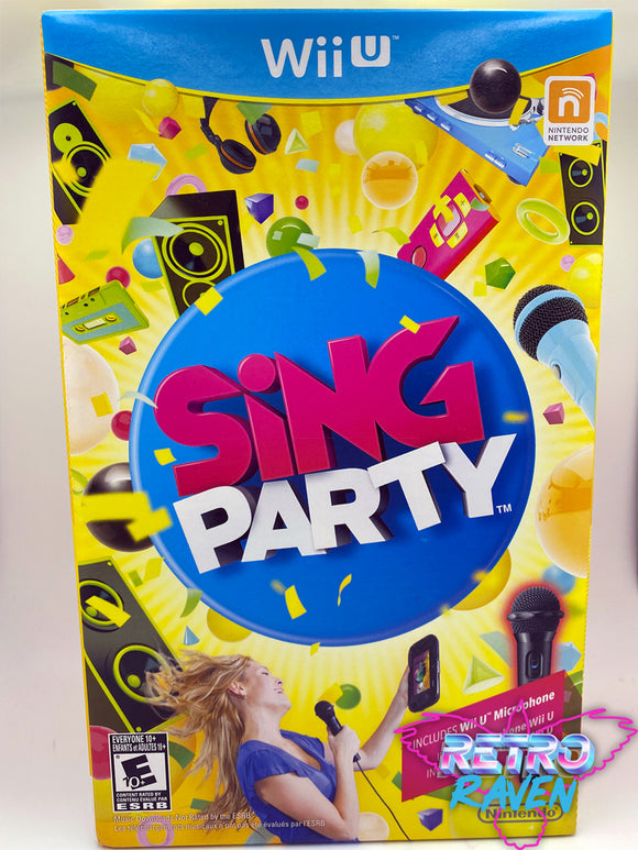 Sing Party: Game & Microphone Bundle - Nintendo Wii U – Retro Raven Games