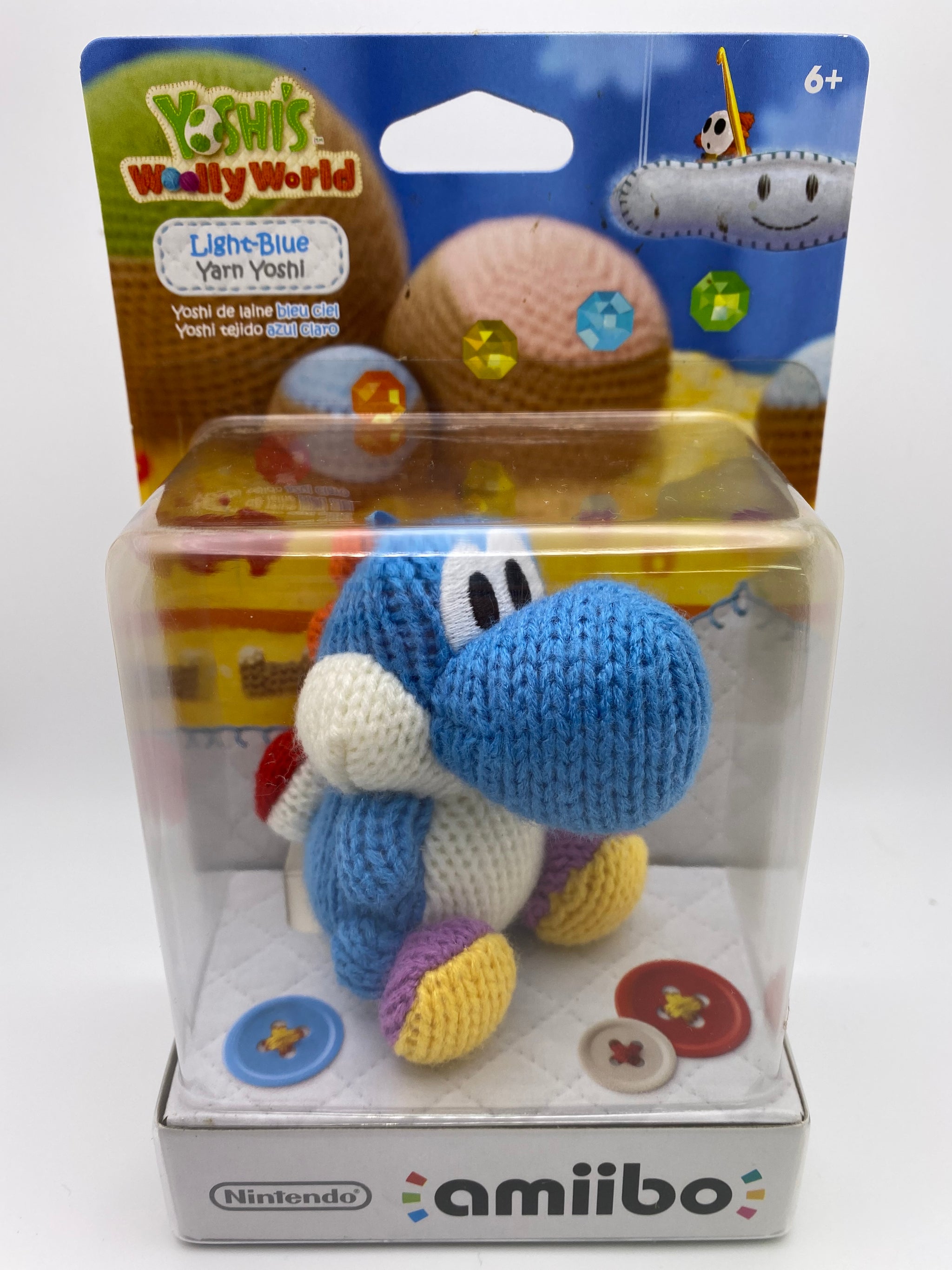 Blue Pink Green Yarn Yoshi Woolly World Plush Set store 3 Amiibo Nintendo Wii