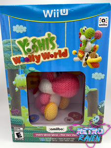 Yoshi's Woolly World + Pink Yarn Yoshi Bundle - Nintendo Wii U