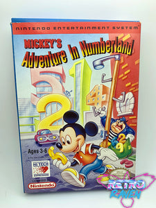 Mickey's Adventures in Numberland - Nintendo NES - Complete