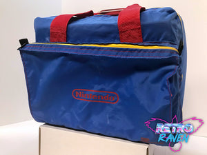 Vintage Z Blue Bag Padded Travel Carrying Case for Nintendo NES