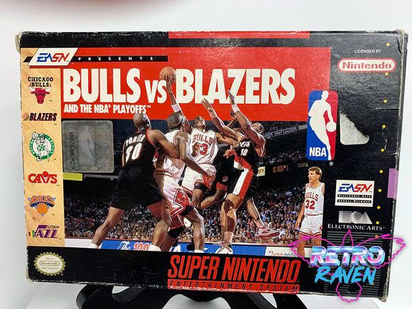 Bulls vs. Blazers and the NBA Playoffs - Super Nintendo - Complete