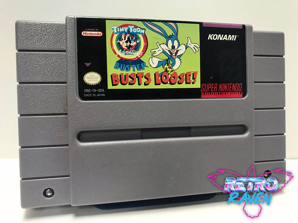 Tiny Toon Adventures Buster Busts Loose! Super Nintendo Retro