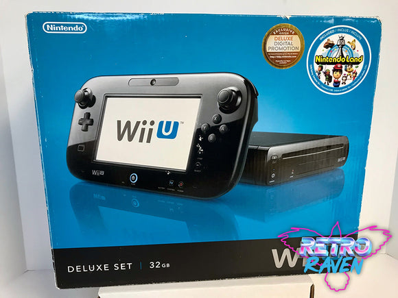 Nintendo Wii U Console - Black 32GB w/ Nintendoland - Complete