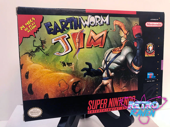 Earthworm Jim - Super Nintendo - Complete