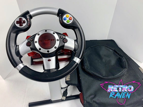 Radica Gamester Portable Racing Steering Wheel for Xbox & Playstation 2