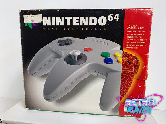 Original Gray Nintendo 64 Controller - Complete