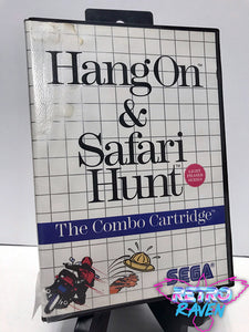 Hang On & Safari Hunt - Sega Master Sys. - Complete