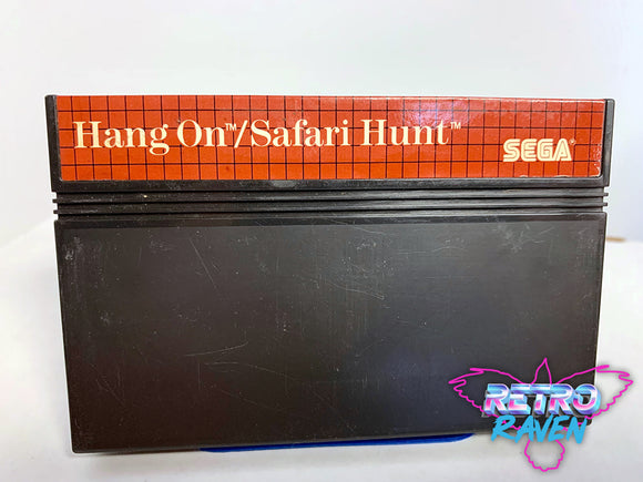 Hang On & Safari Hunt - Sega Master Sys.