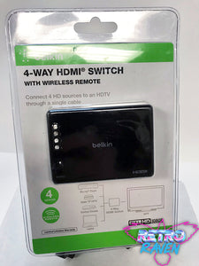 4-Way HDMI Switcher w/ Remote