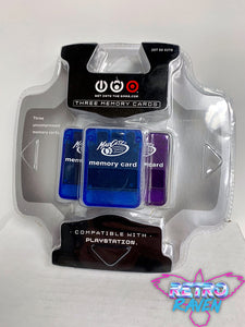 Mad Catz Memory Card Triple Pack for Playstation 1
