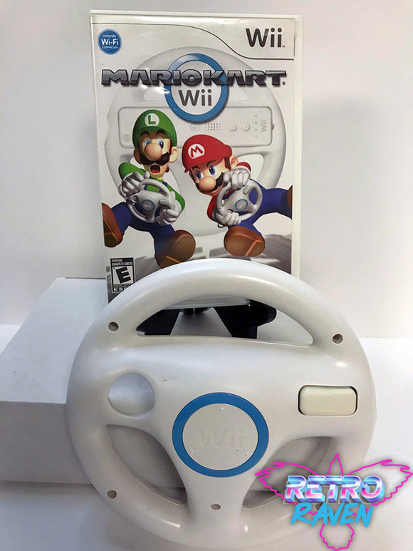 Mario Kart Wii w/ Steering Wheel - Nintendo Wii
