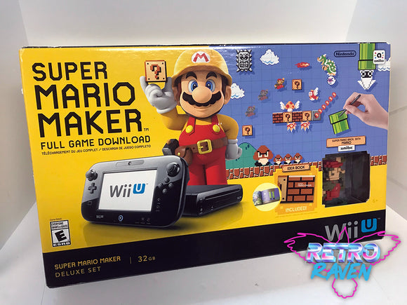 Super Mario Maker Console Deluxe Set - Nintendo Wii U - Complete