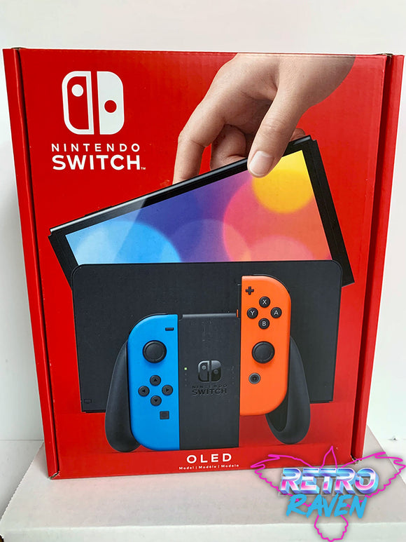 Nintendo Switch OLED Console - Neon Red & Neon Blue