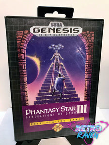 Phantasy Star III: Generations of Doom - Sega Genesis - Complete
