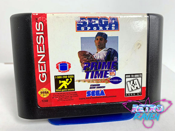 Prime Time NFL Football starring Deion Sanders - Sega Genesis