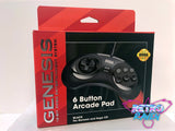 Retro-Bit Official Sega Genesis Controller 6-Button Controller