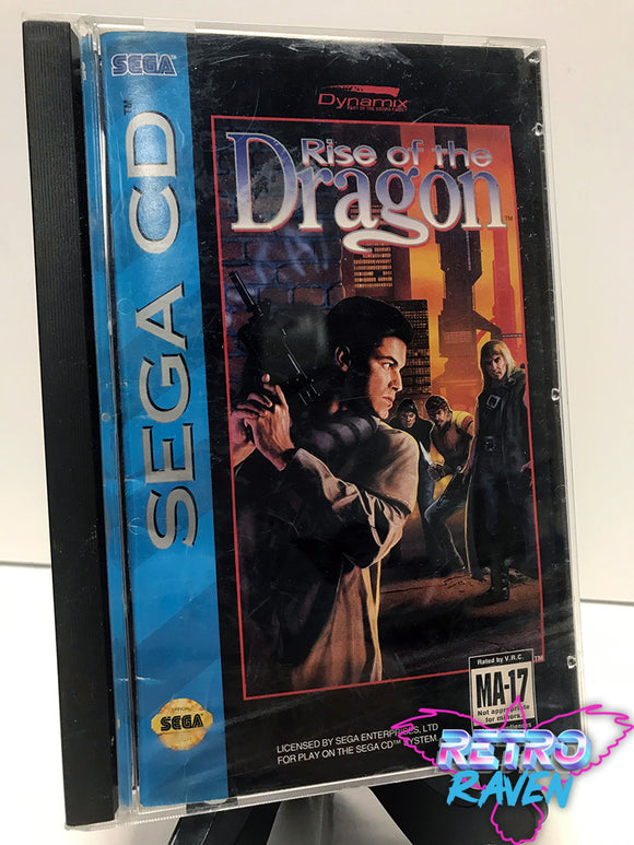 Sega Mega CD Rise of the Dragon A Blade Hunter Mystery w/ Box & Manual 0158 SP Sega Mega CD Rise of the Dragon A Blade Hunter Mystery w/ Box & Manual 0158 SP