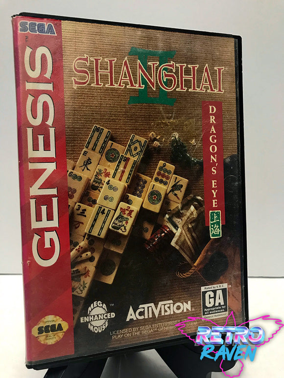 Shanghai II: Dragon's Eye - Sega Genesis - Complete