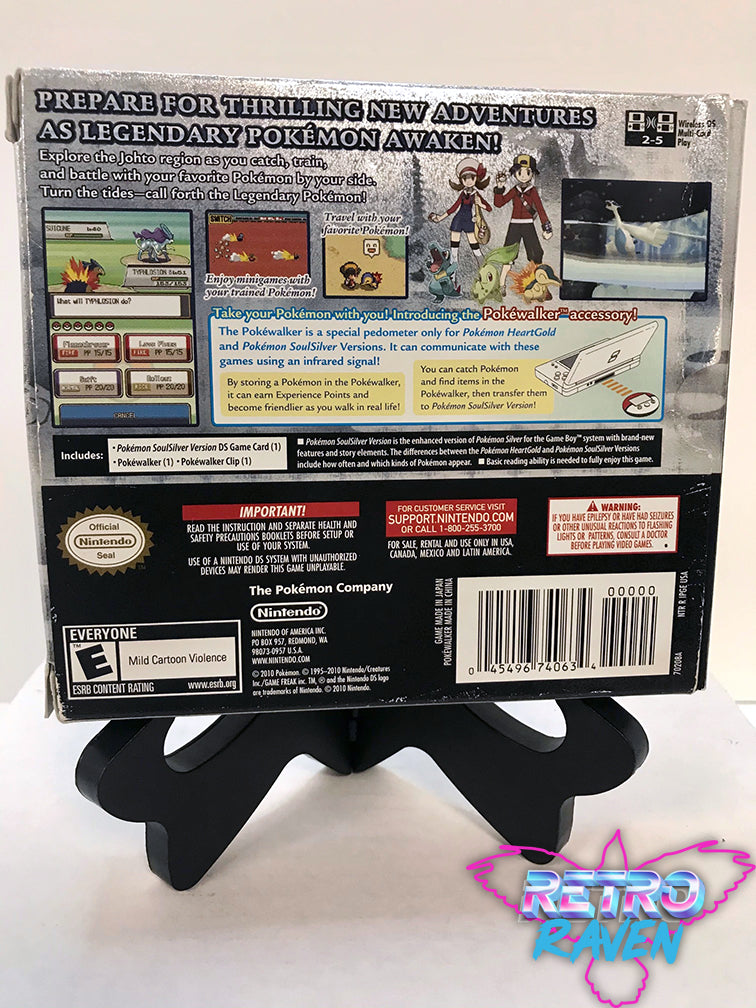 Pokémon HeartGold Version w/ Pokewalker- Nintendo DS - Complete