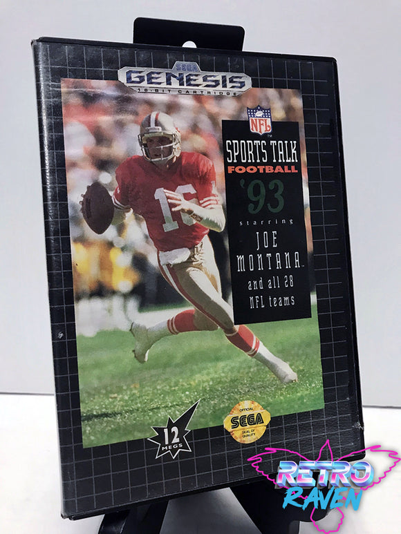 NFL Sports Talk Football '93 Starring Joe Montana  - Sega Genesis - Complete