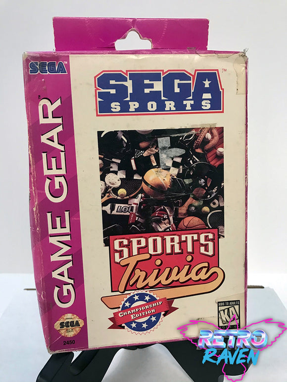 Sports Trivia: Championship Edition - Sega Game Gear - Complete