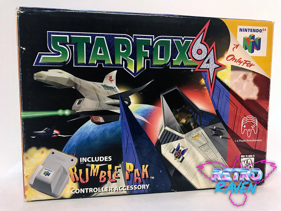 Star Fox 64 w/ Rumble Pak - Nintendo 64 - Complete