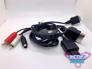 Universal RCA Composite/S-Video Gaming Video Cable for PS2, PS3, N64 & Xbox