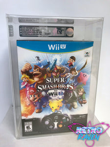 Super Smash Bros. for Wii U w/ Controller & Adapter Bundle [VGA Graded, 75 EX+/MN]