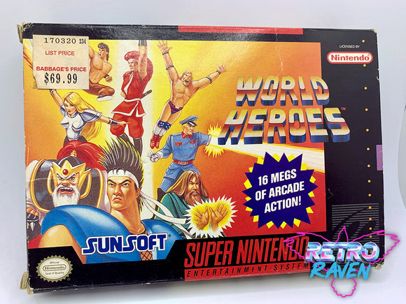 World Heroes - Super Nintendo - Complete