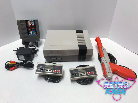 Original NES with Super Mario Duck Hunt Zapper – Retro